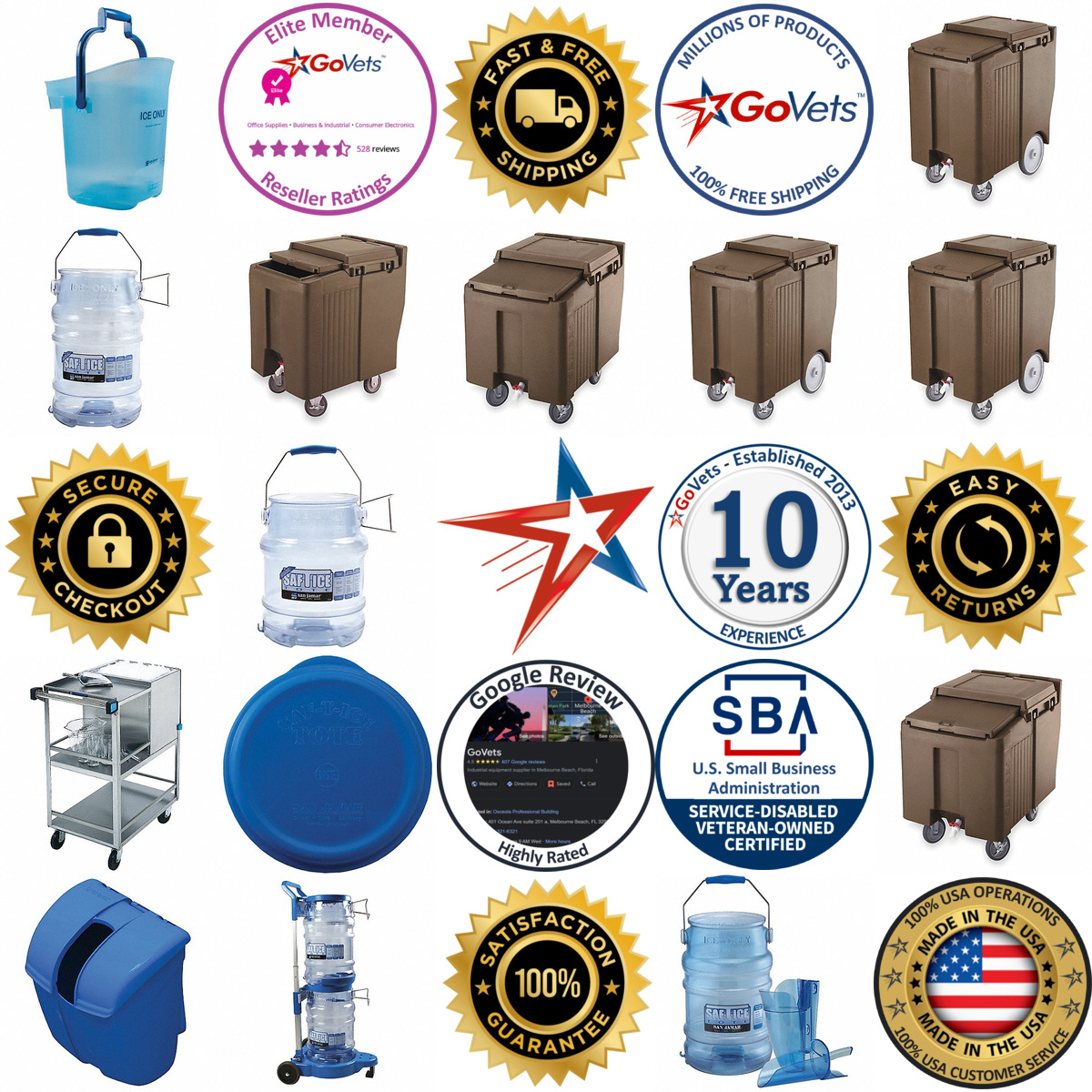 A selection of Ice Caddies Ice Totes and Accessories products on GoVets