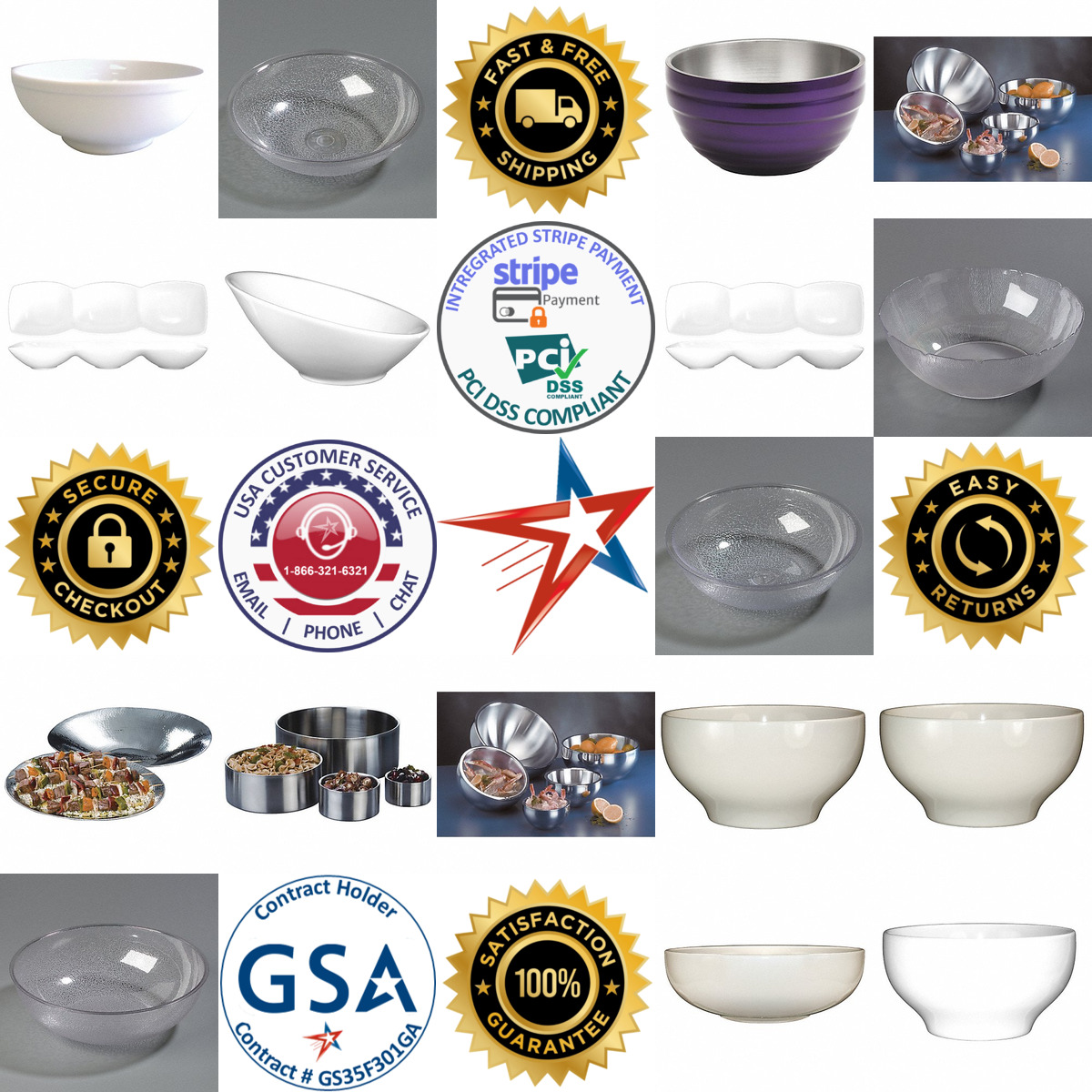 A selection of Serving Bowls products on GoVets