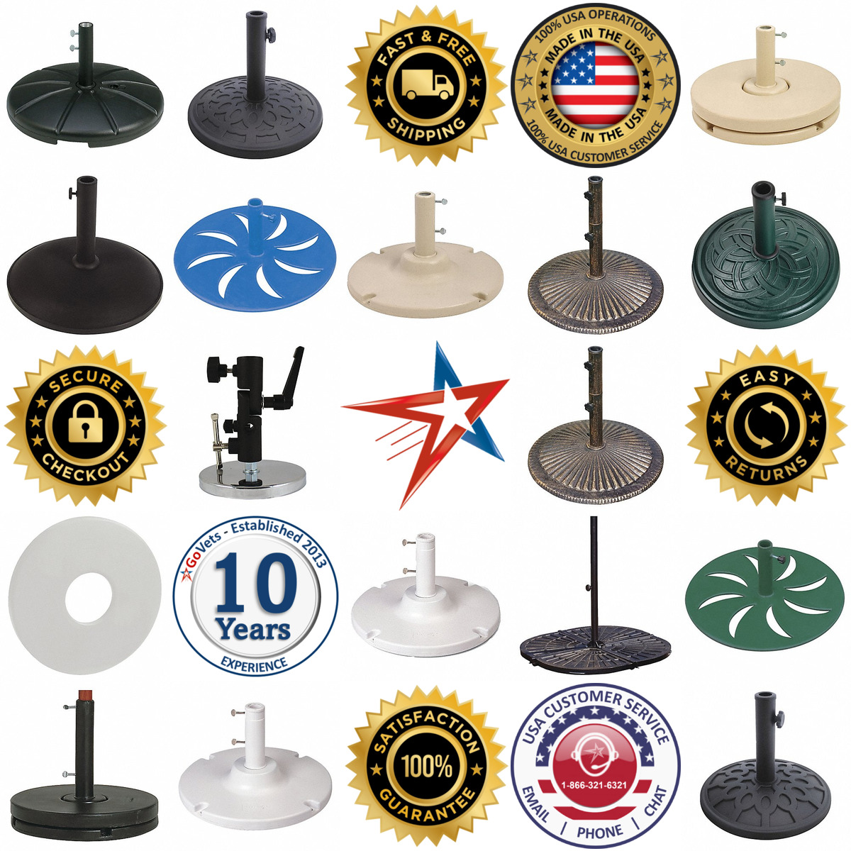 A selection of Patio Umbrella Bases products on GoVets