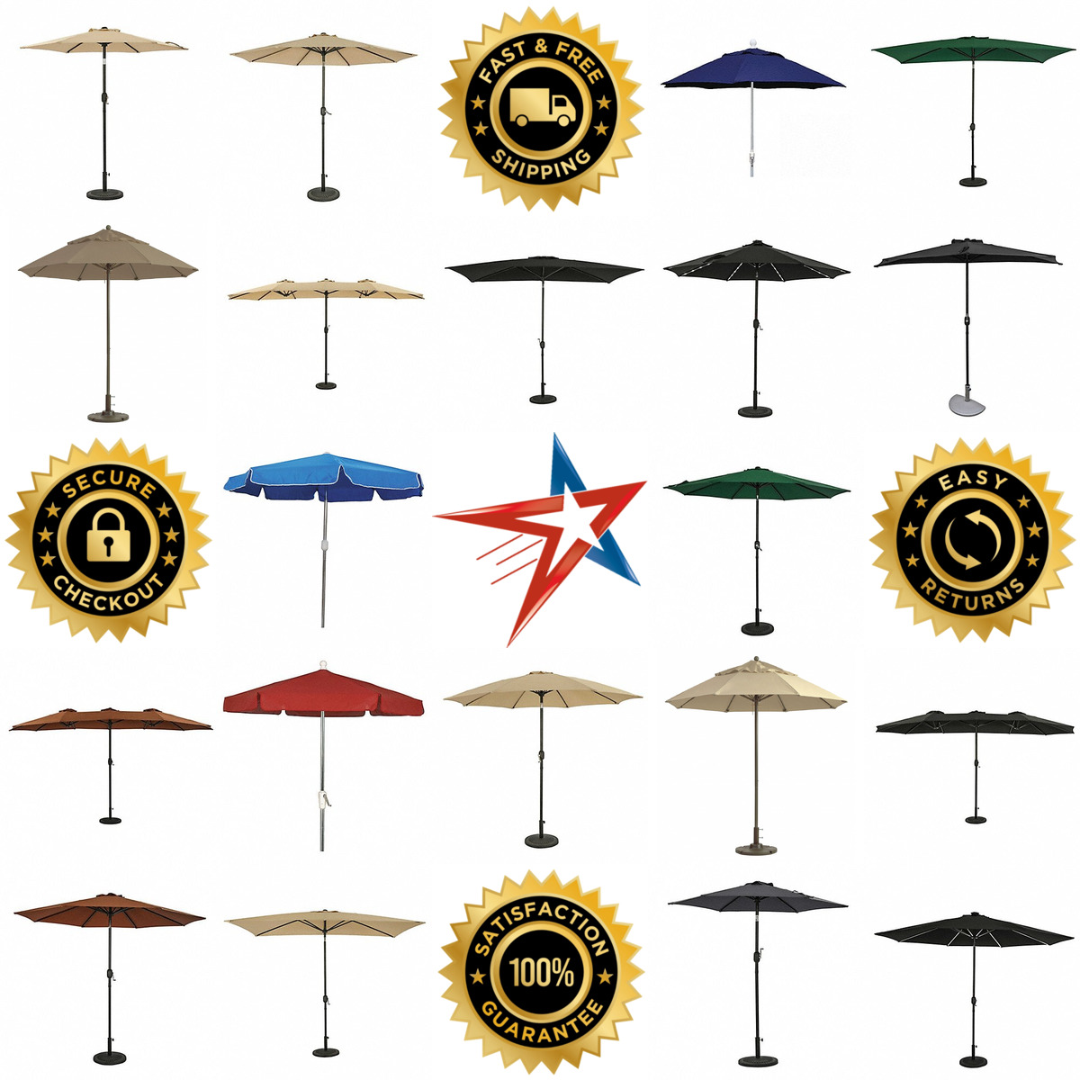 A selection of Patio Umbrellas products on GoVets