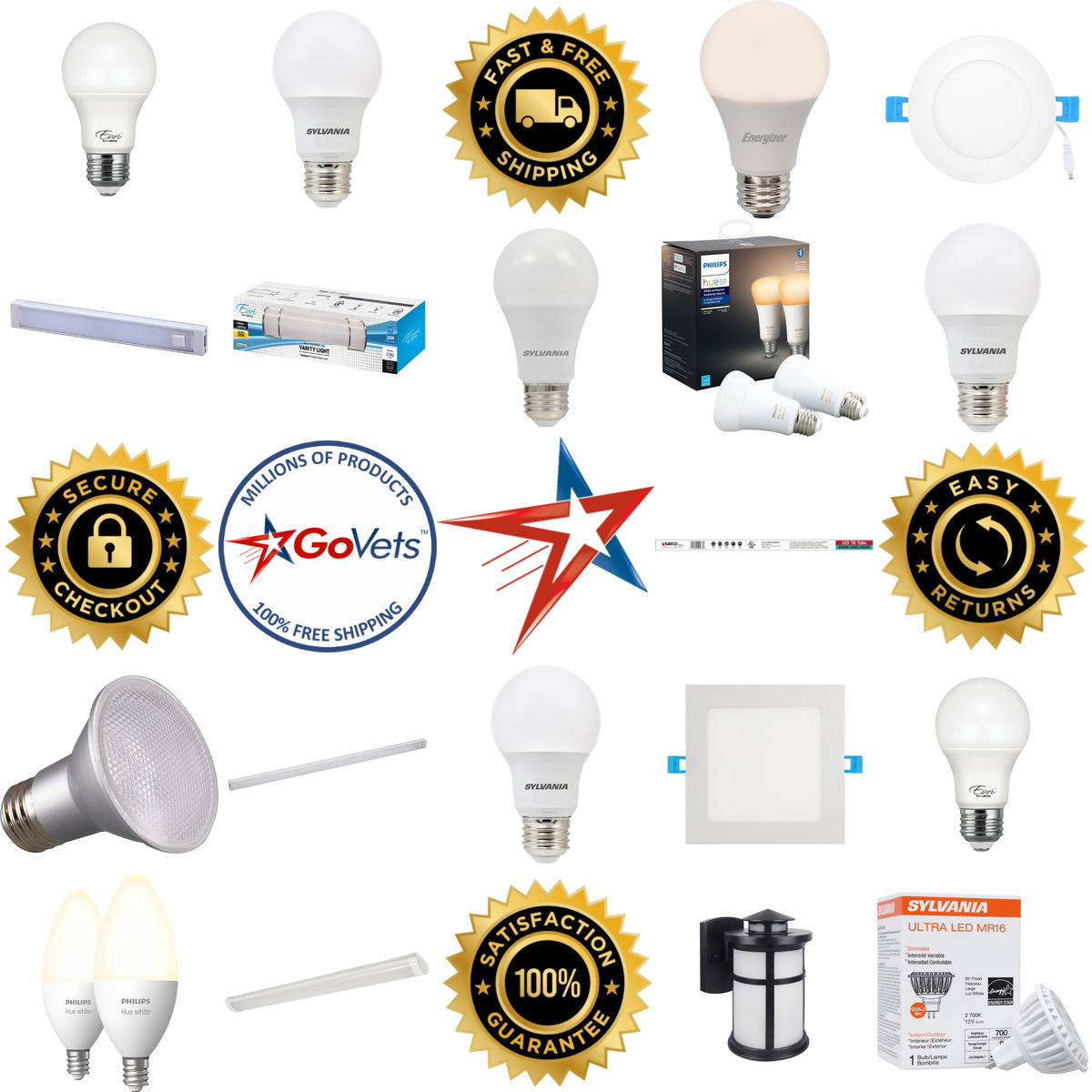 Millions of Products A selection of Light Bulbs products on GoVets