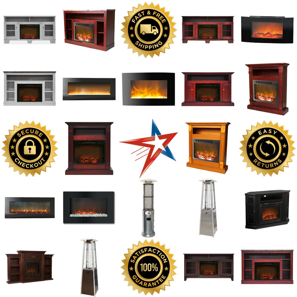 Millions of Products A selection of Fireplaces products on GoVets