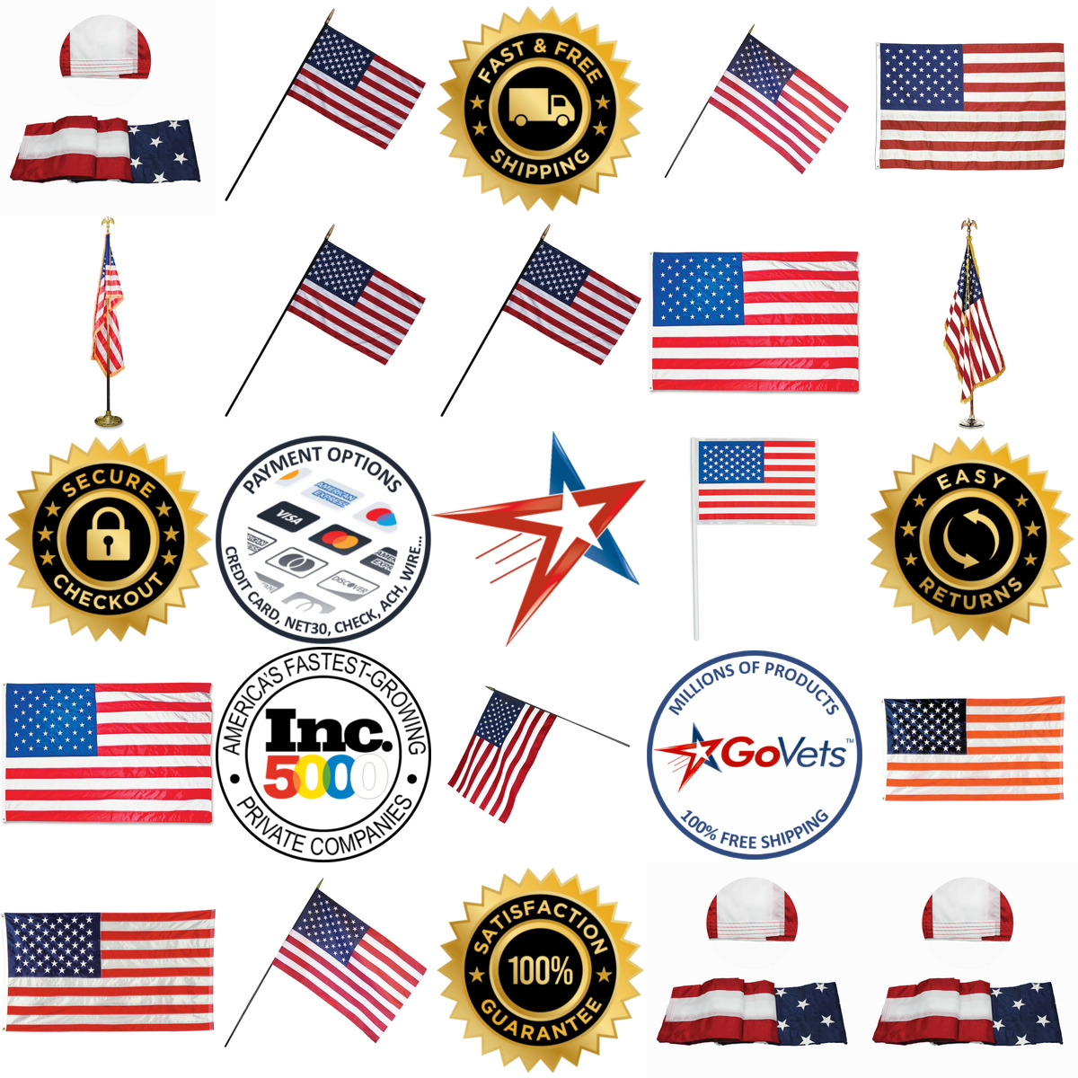 A selection of Flags products on GoVets