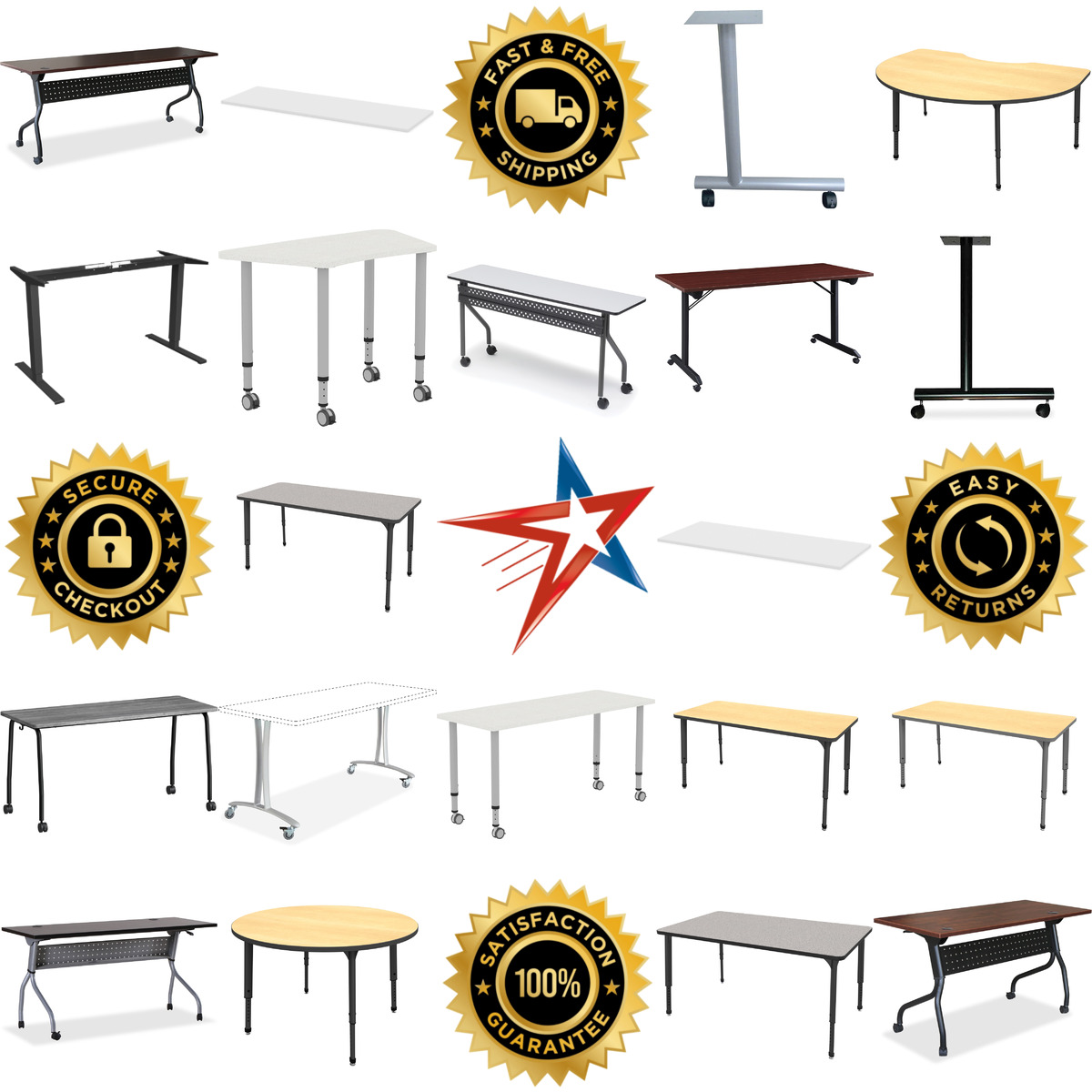 Millions of Products A selection of Training Room Tables products on GoVets