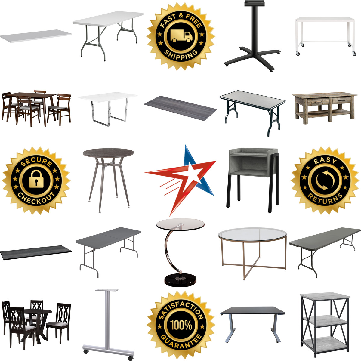 A selection of Tables products on GoVets