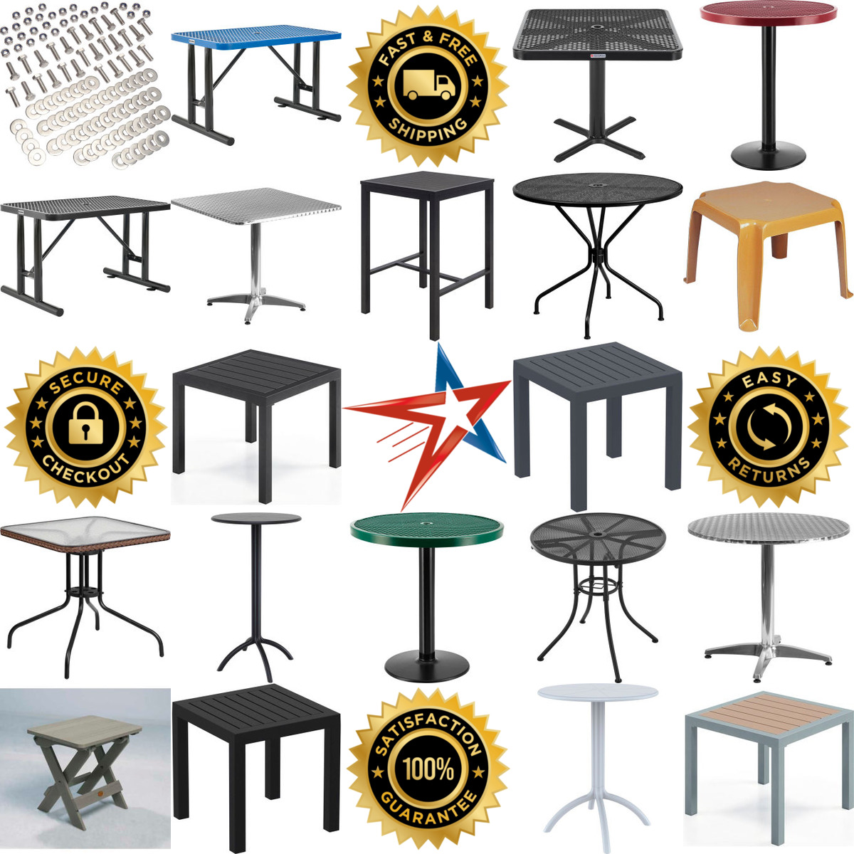 A selection of Outdoor Tables products on GoVets