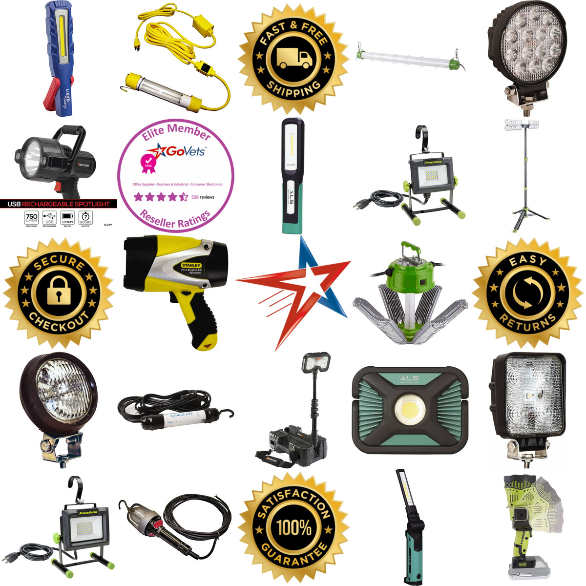 A selection of Garage Lighting products on GoVets