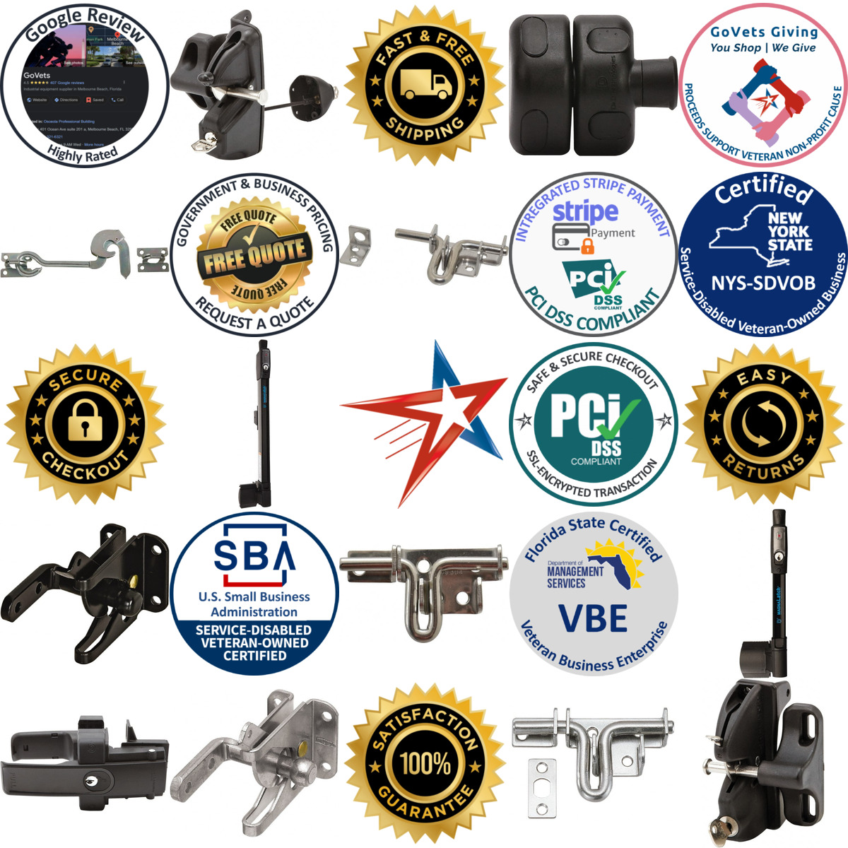 Millions of Products A selection of Gate Latches products on GoVets