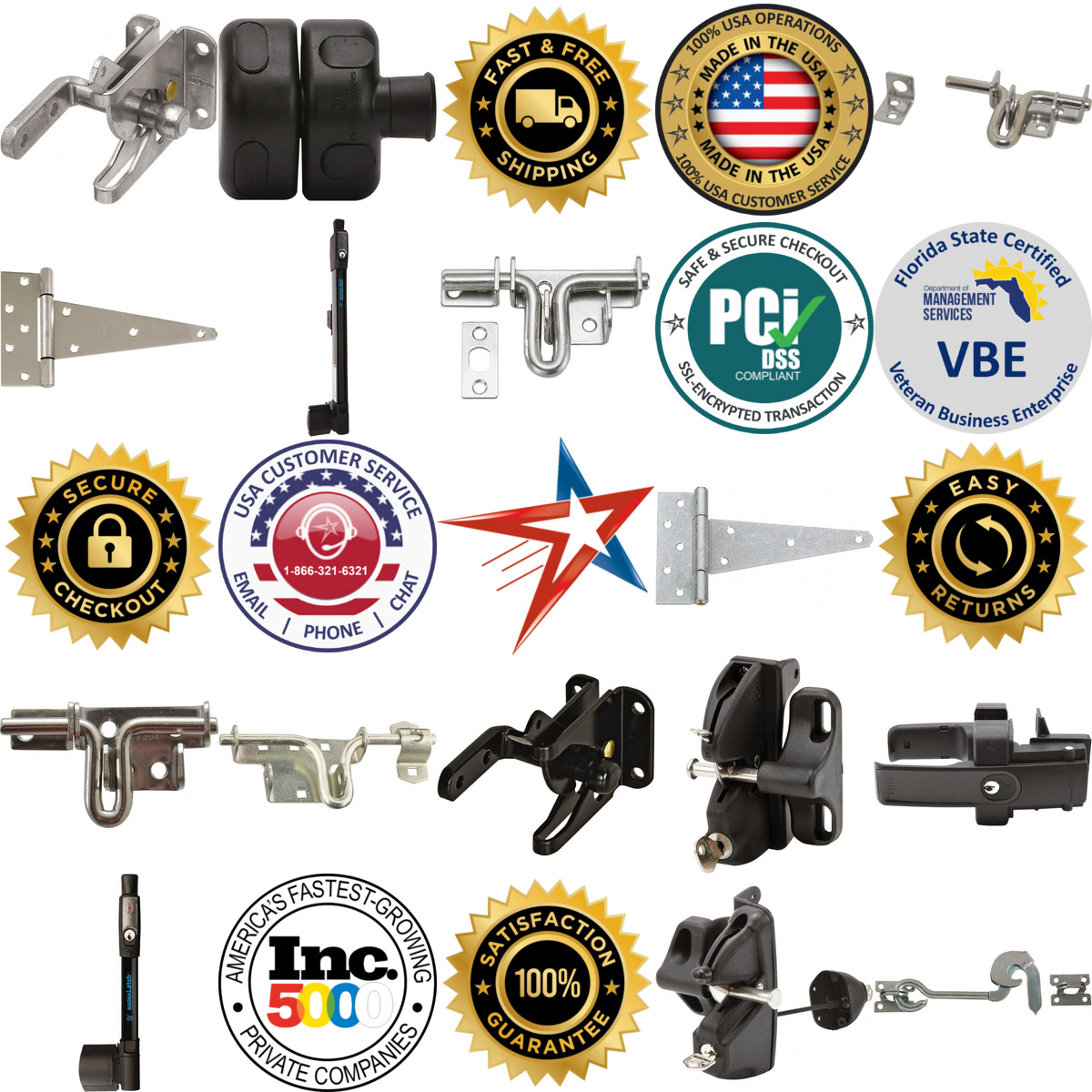 A selection of Gate Hardware products on GoVets