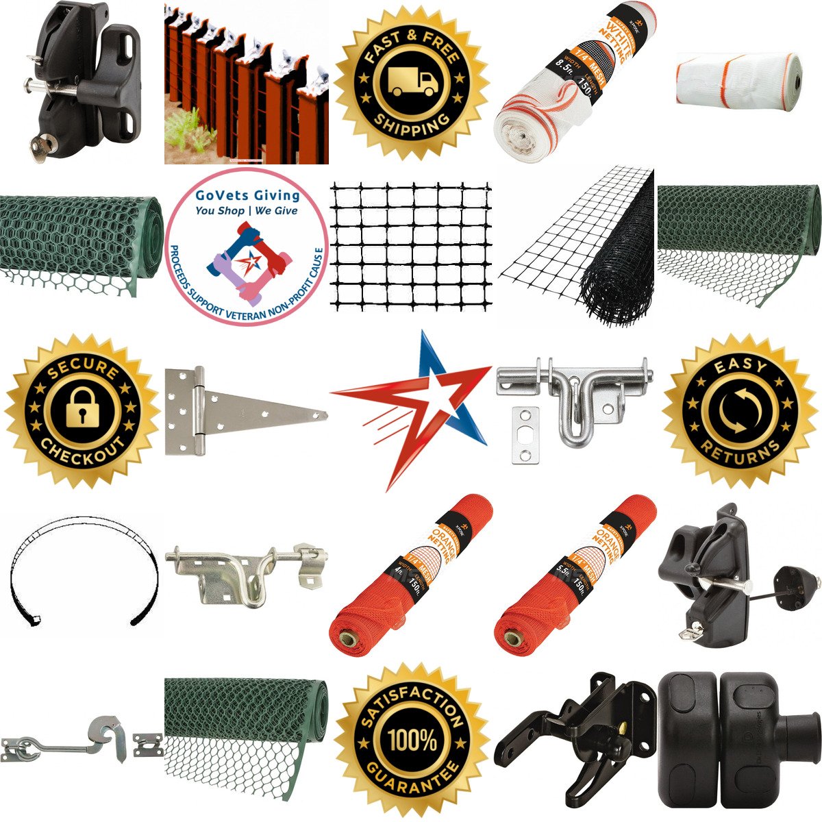 A selection of Gate and Fence Hardware products on GoVets