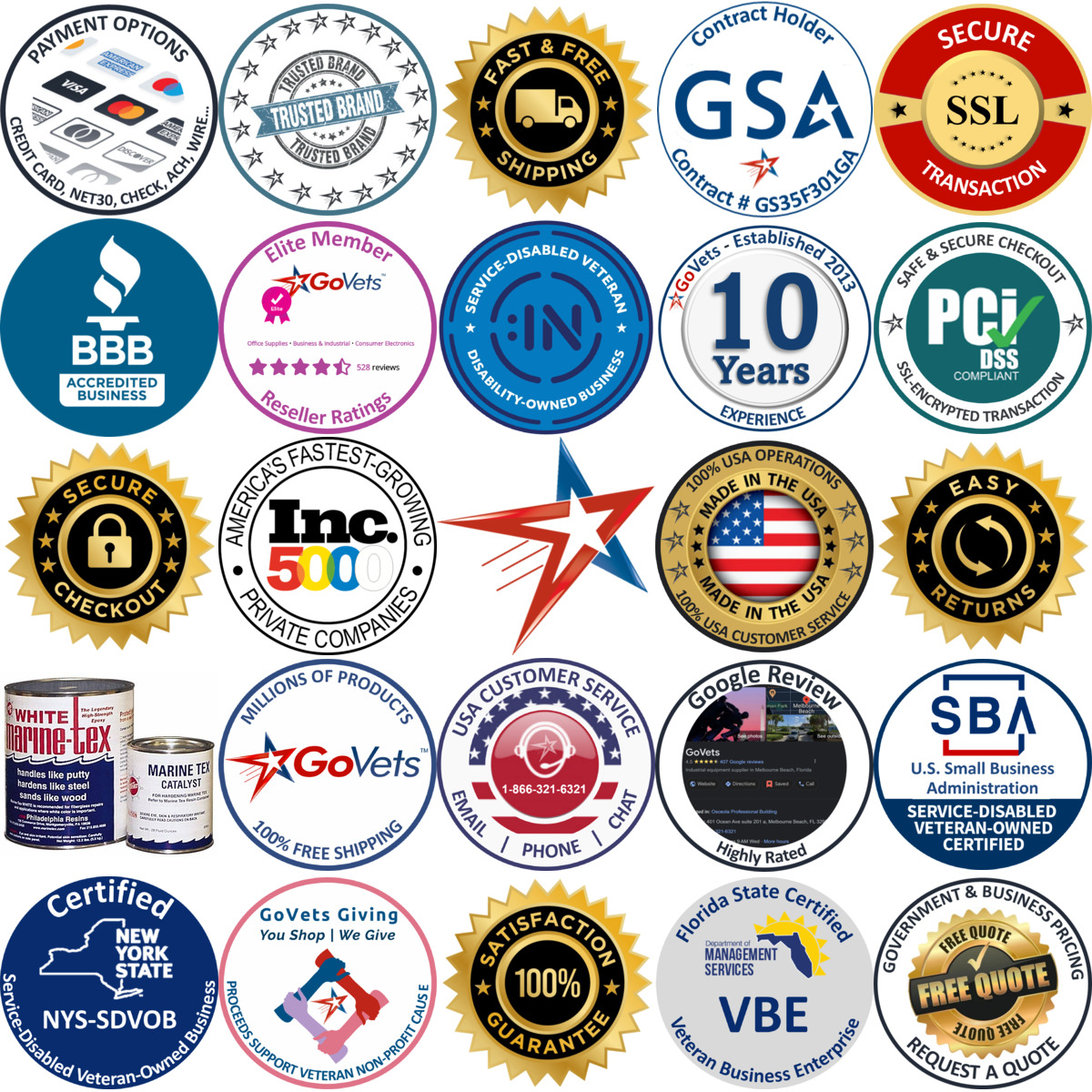 A selection of Itw products on GoVets