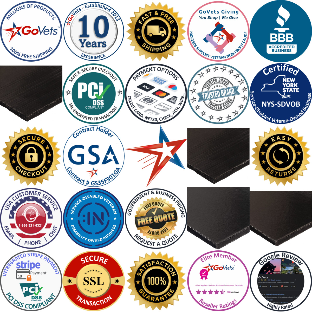 A selection of Graphite products on GoVets