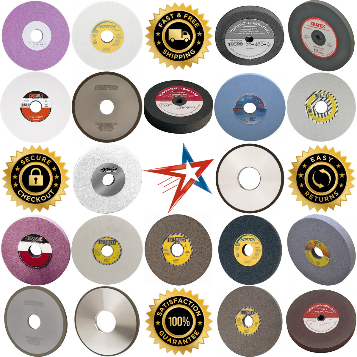 A selection of Surface Grinding Wheels products on GoVets