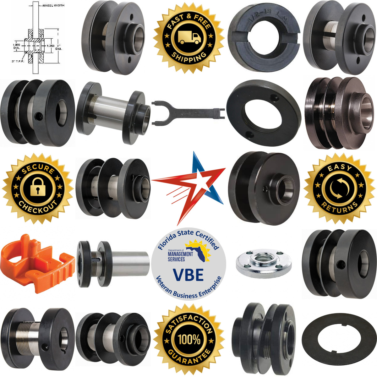 A selection of Wheel Hardware products on GoVets