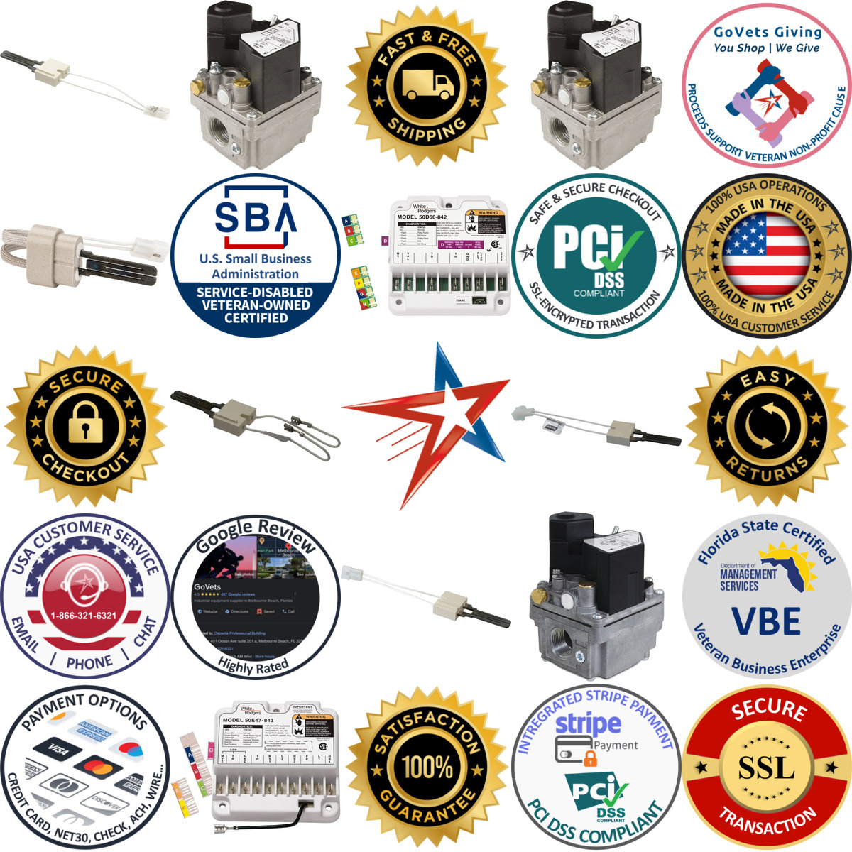 A selection of Ignition Controls products on GoVets
