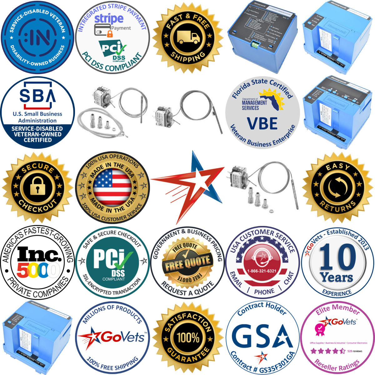 Millions of Products A selection of Burner Sensors and Detectors products on GoVets