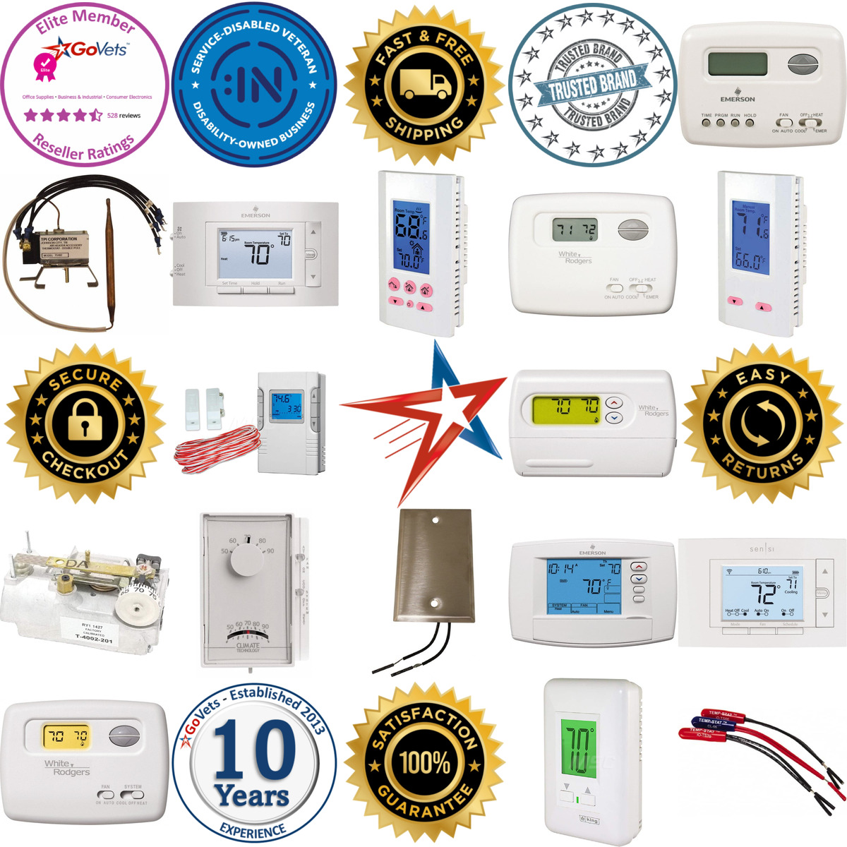 A selection of Thermostats products on GoVets