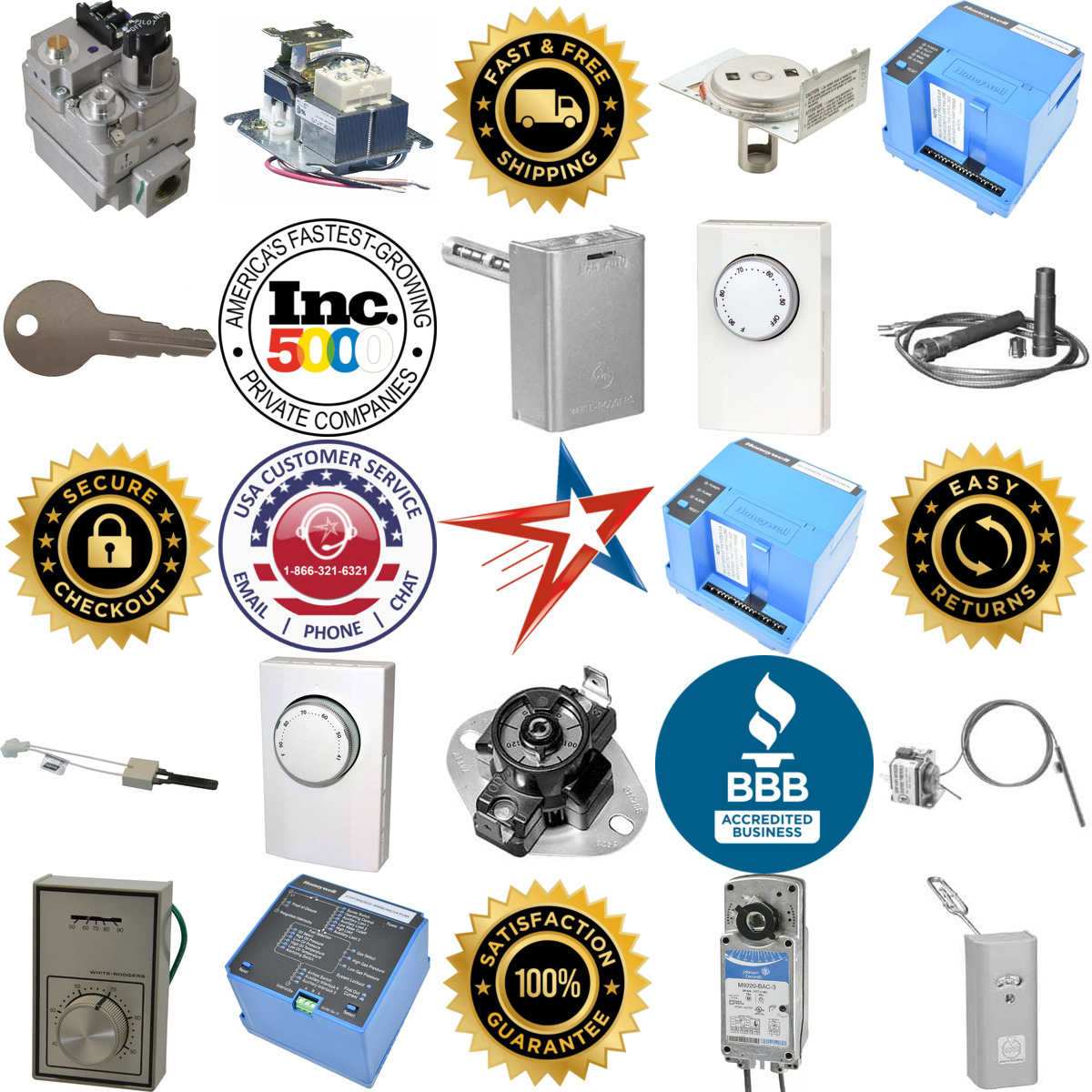 A selection of Hvac Controls and Thermostats products on GoVets