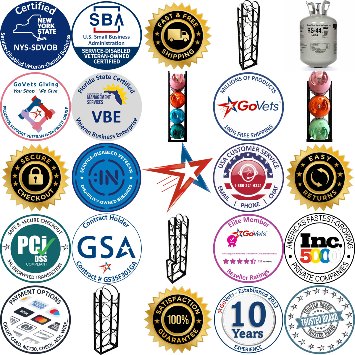 Millions of Products A selection of Refrigerants products on GoVets