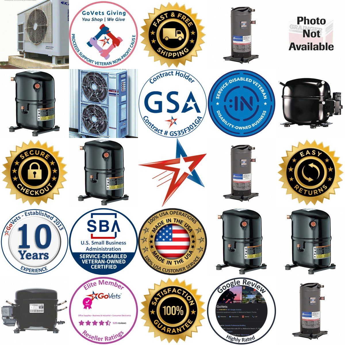 A selection of Air Conditioner Compressors products on GoVets