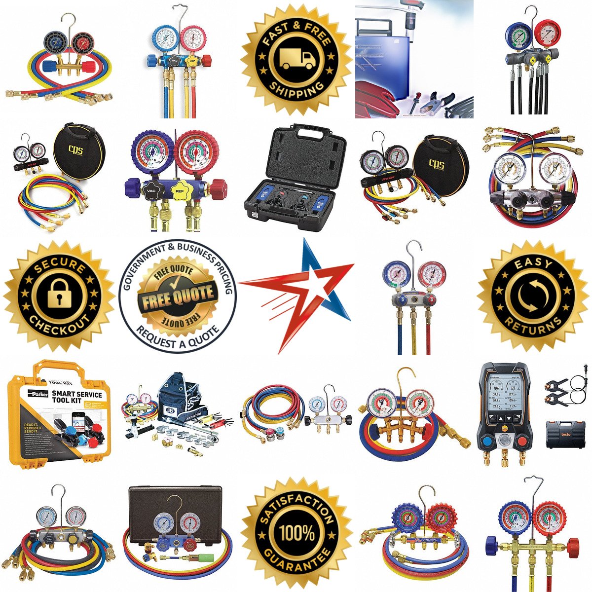 A selection of Manifold Gauge Sets products on GoVets