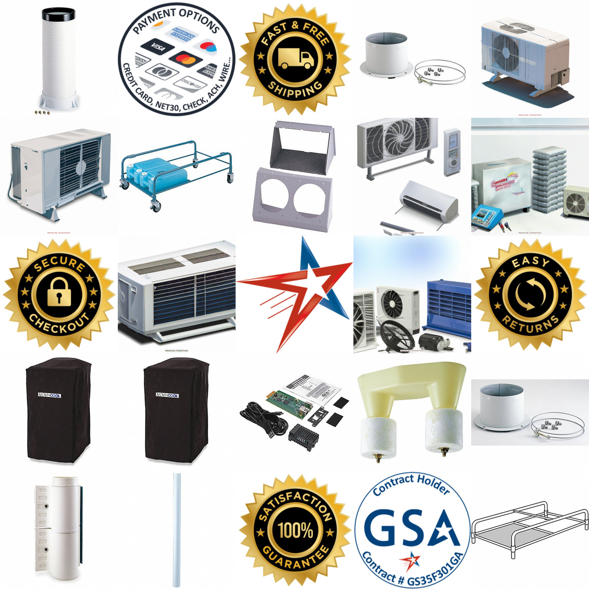 A selection of Portable Air Conditioner Accessories products on GoVets