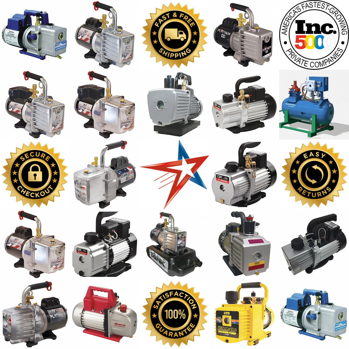 A selection of Refrigerant Evacuation Pumps products on GoVets