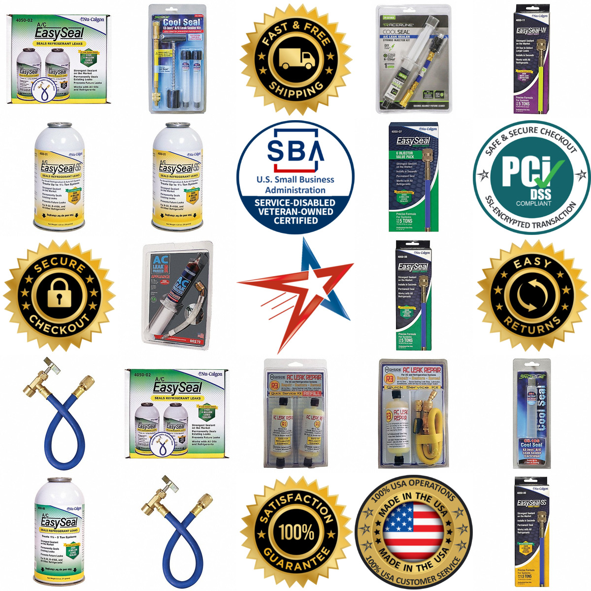 A selection of Refrigerant Leak Repair Kits products on GoVets