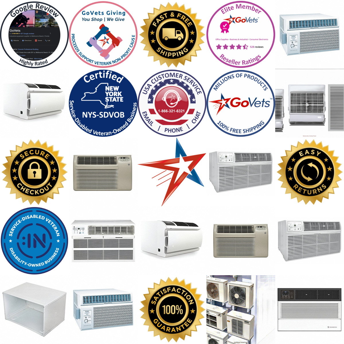 A selection of Wall Air Conditioners products on GoVets