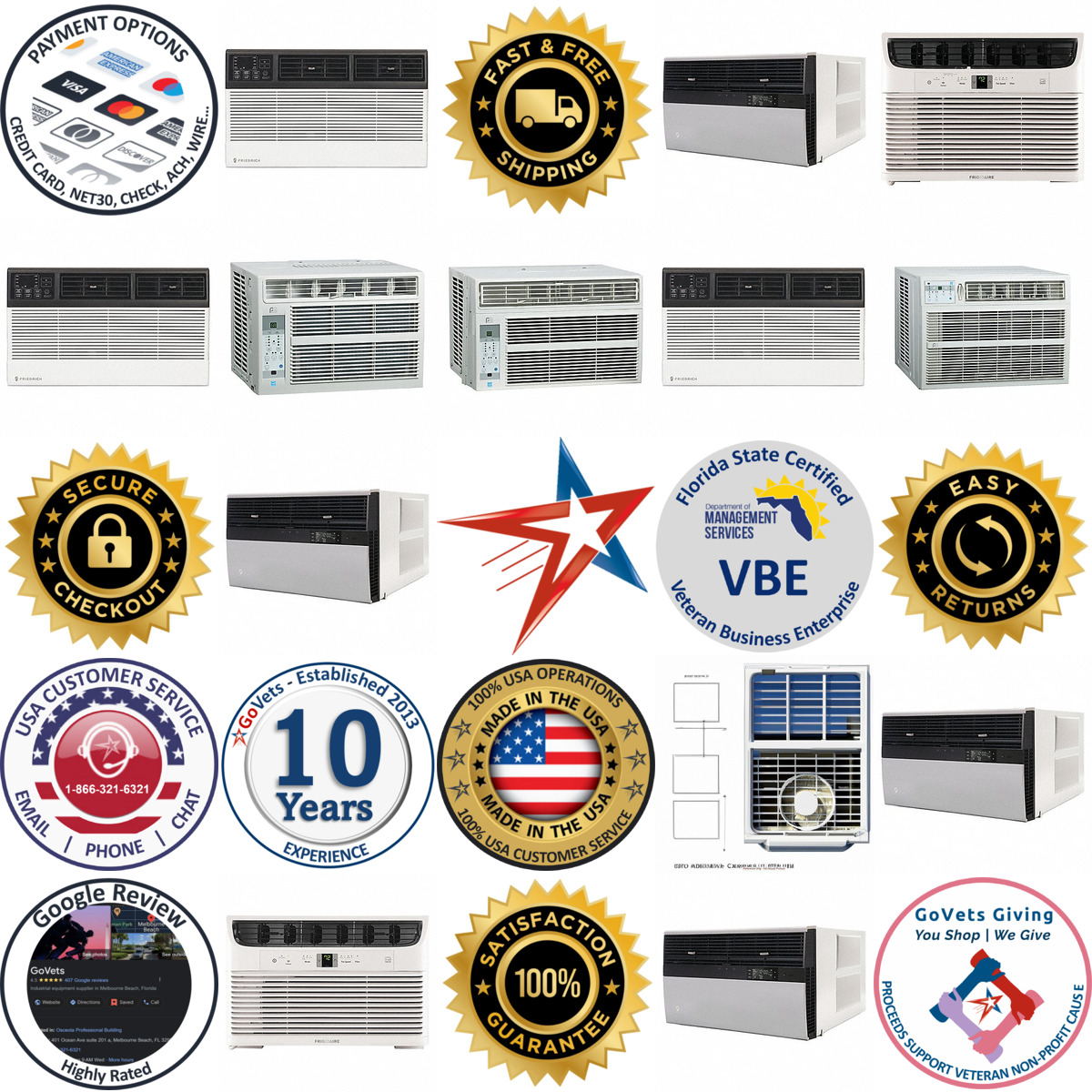 A selection of Window Air Conditioners products on GoVets