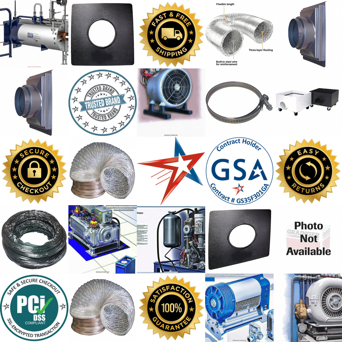 A selection of Negative Air Machine Accessories and Replacement p products on GoVets