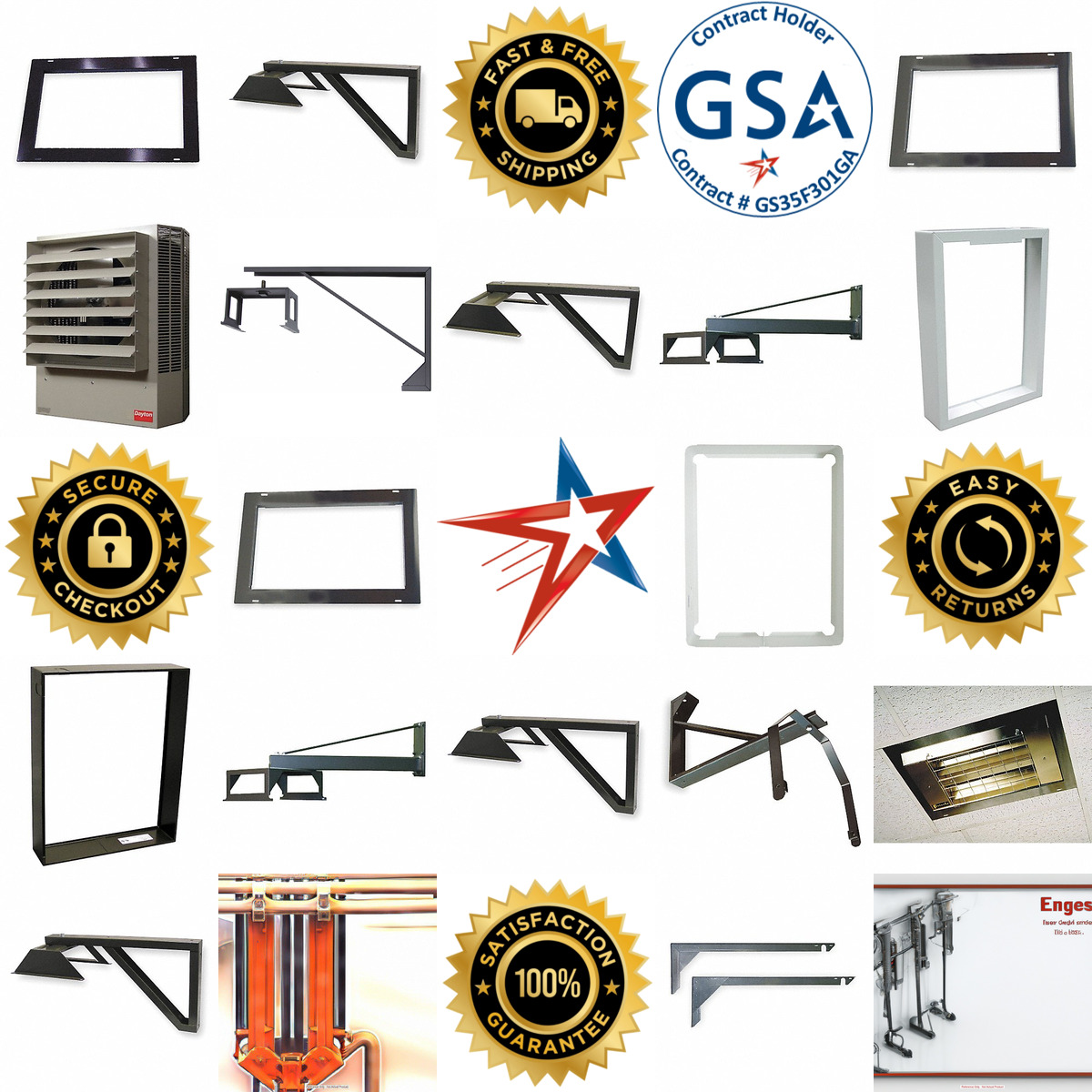 A selection of Electric Heater Mounting Brackets and Frames products on GoVets