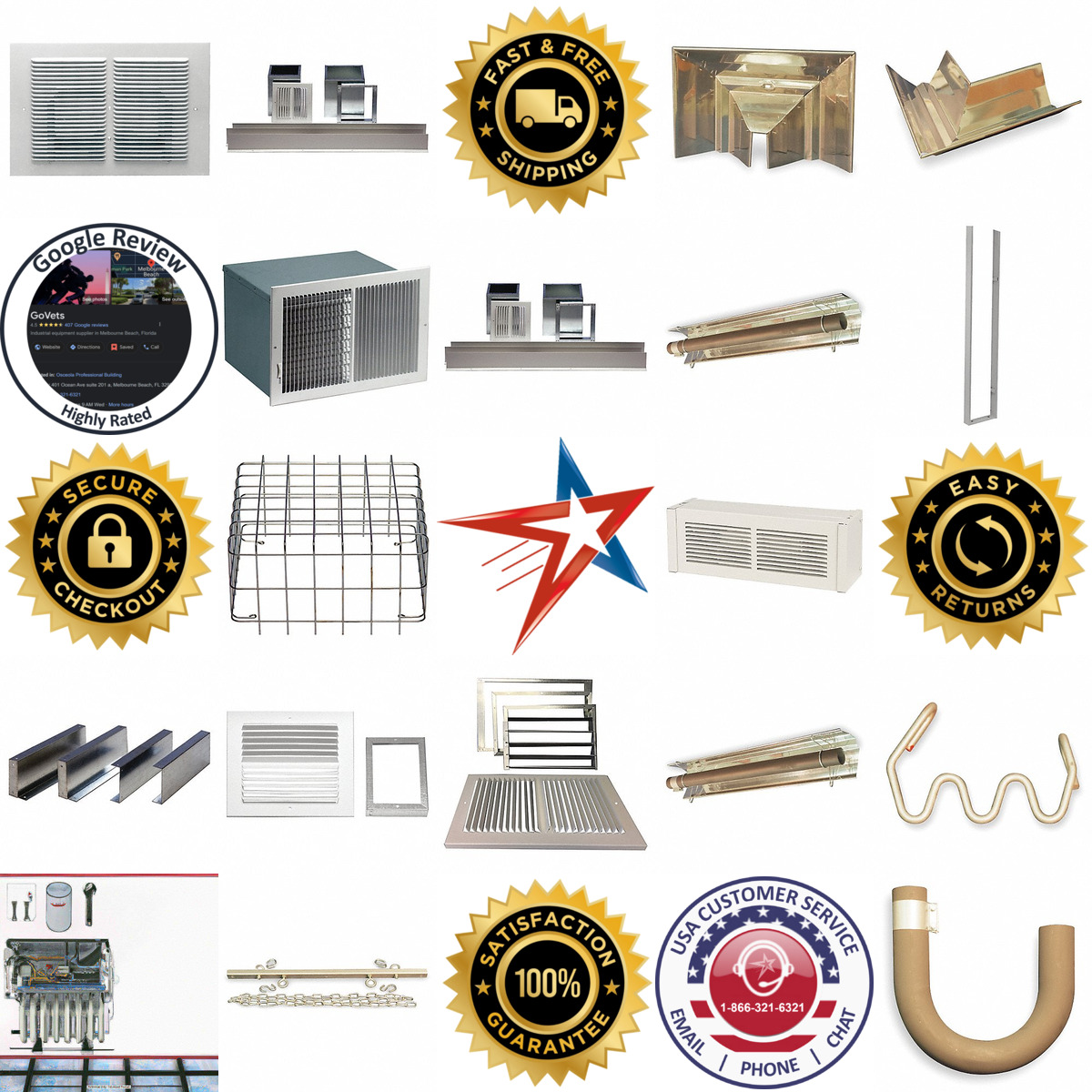 A selection of Gas Wall and Ceiling Heater Assembly Components products on GoVets