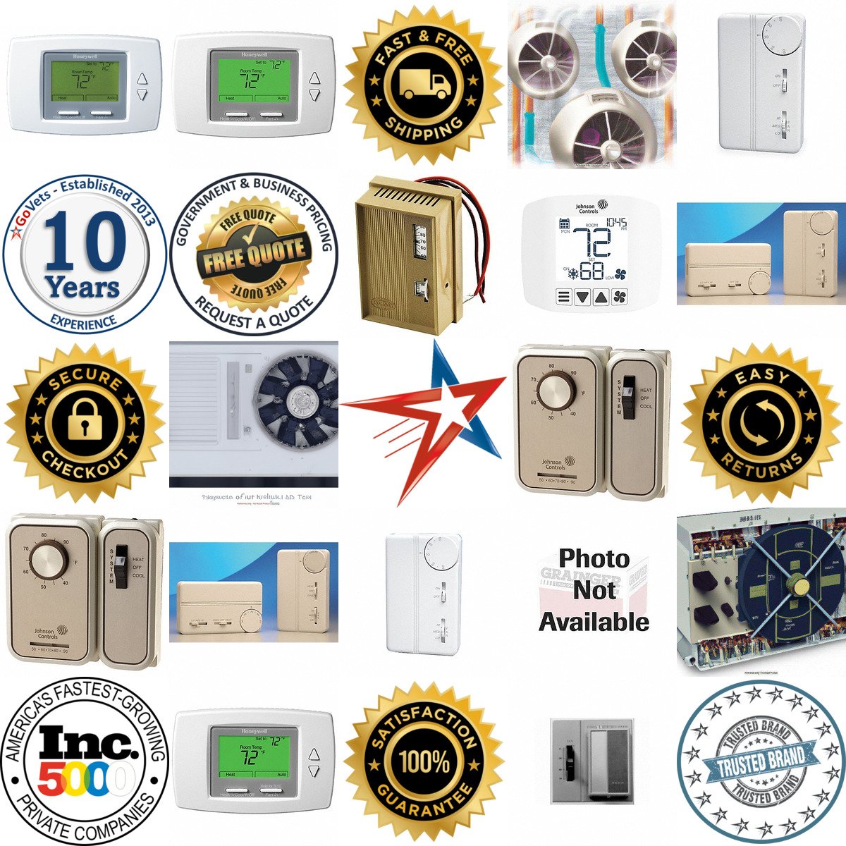 A selection of Fan Coil Unit Thermostats products on GoVets