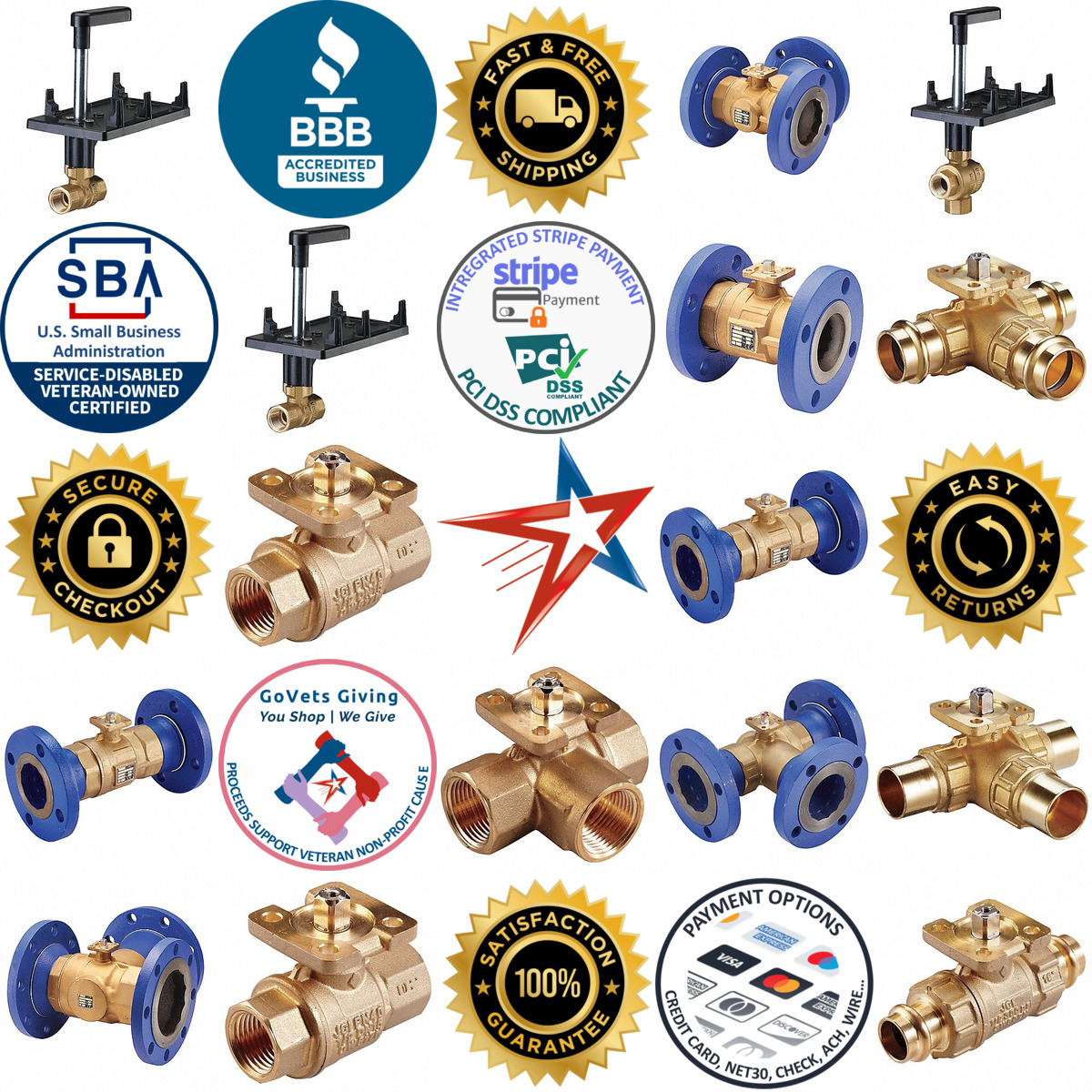 A selection of Hvac Control Ball Valves products on GoVets