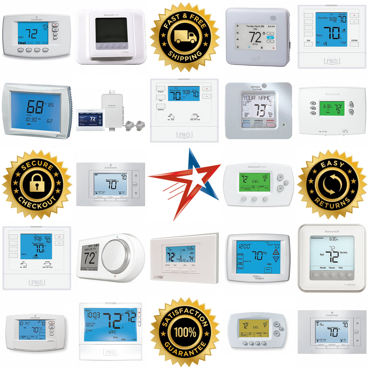 A selection of Low Voltage Programmable Thermostats products on GoVets