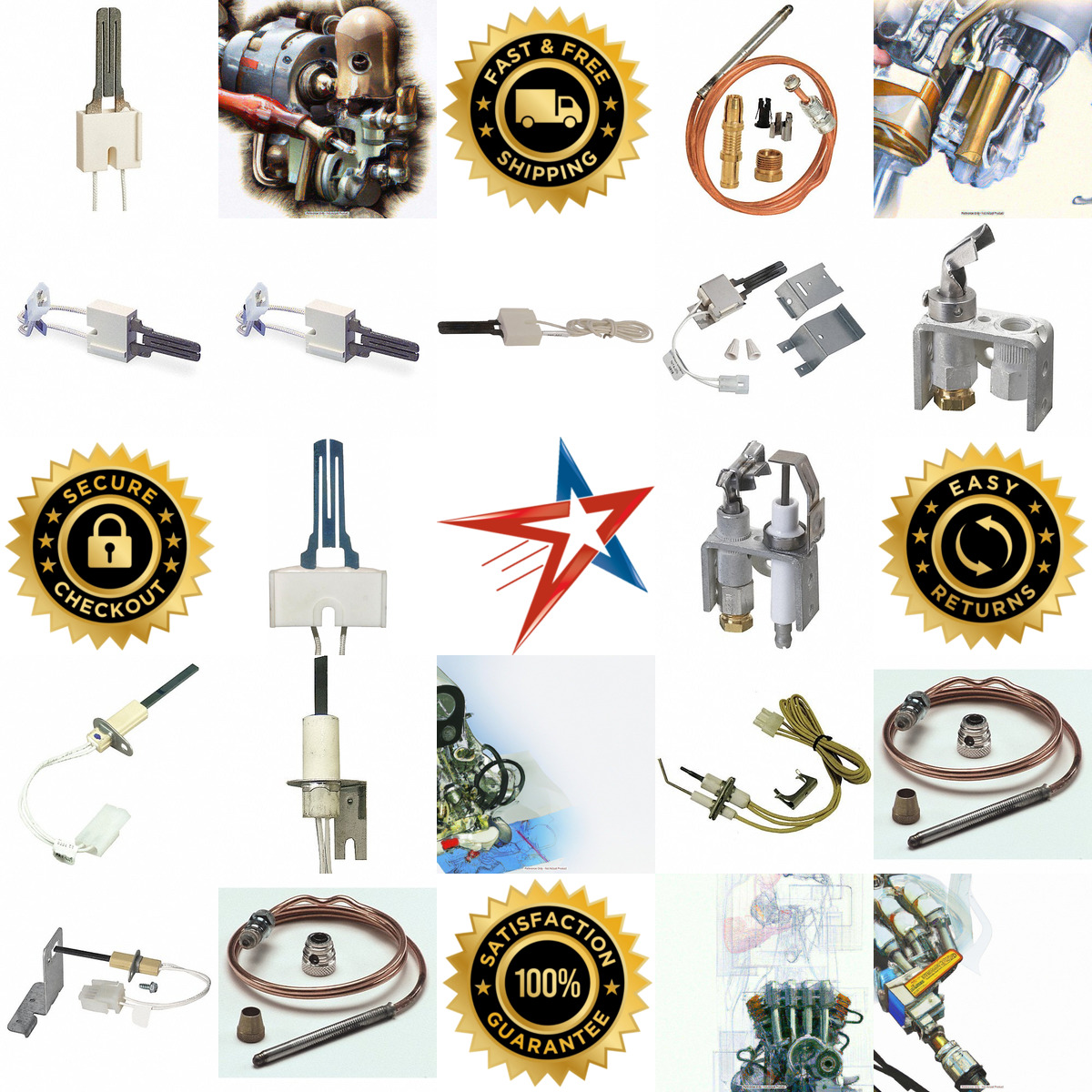 A selection of Pilot and Ignition Components products on GoVets