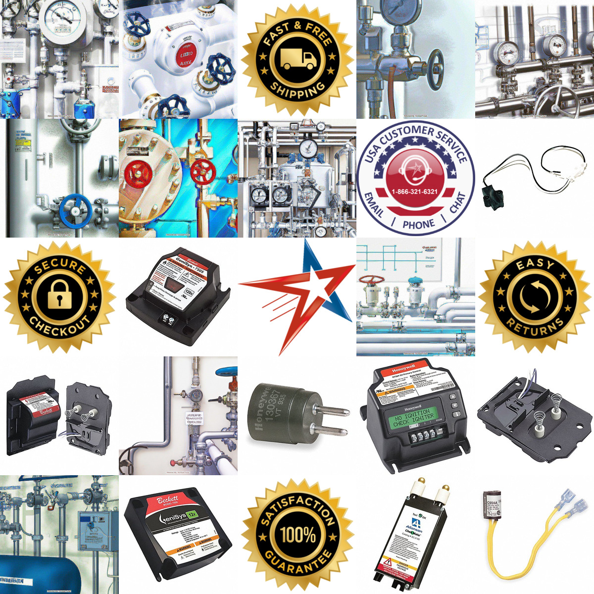 A selection of Hot Water and Steam System Controls products on GoVets