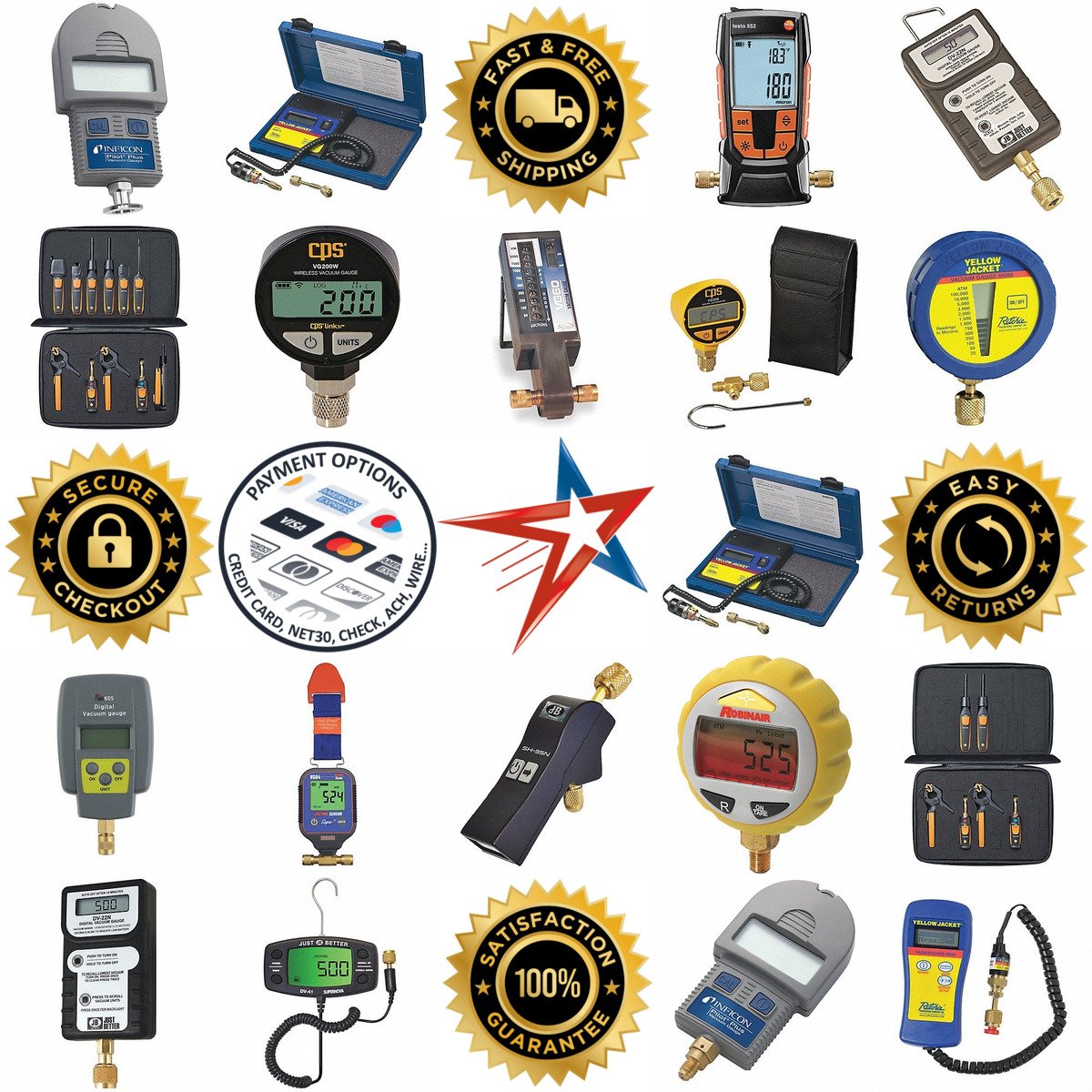A selection of Gauges and Electronics products on GoVets