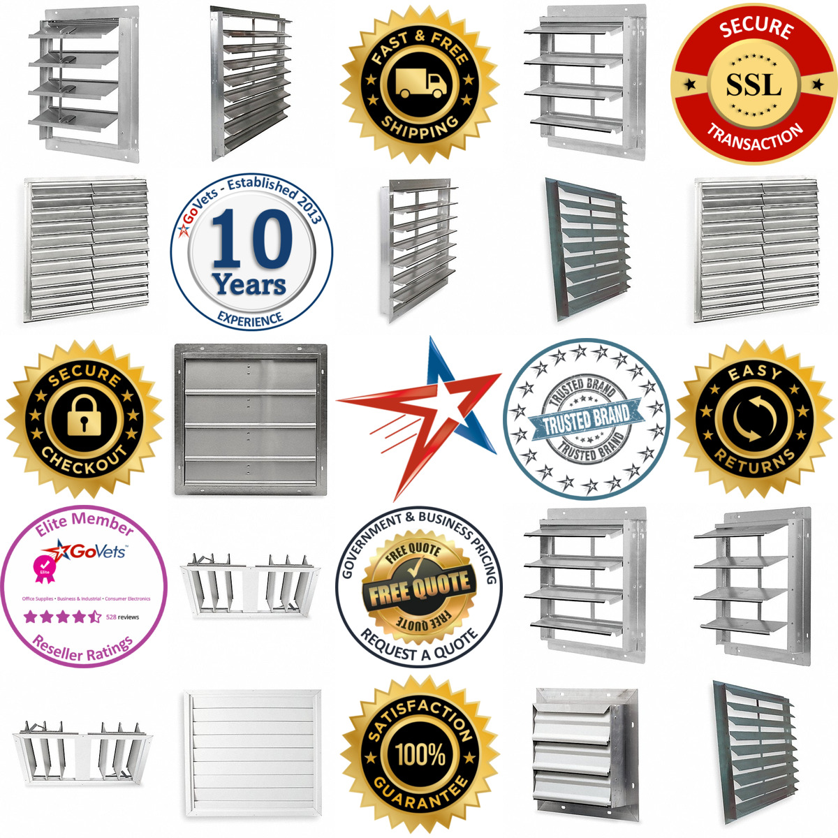 A selection of Shutters products on GoVets