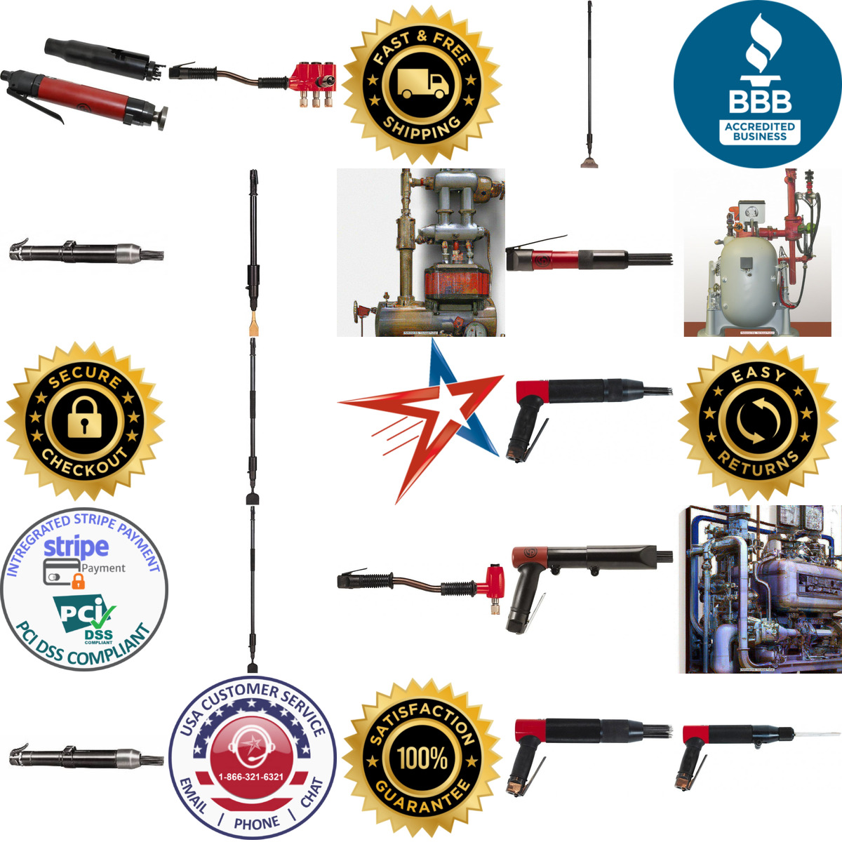 A selection of Chicago Pneumatic products on GoVets