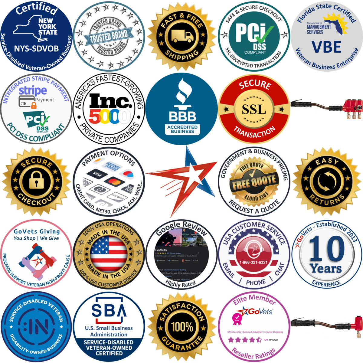 A selection of Piston Scalers products on GoVets