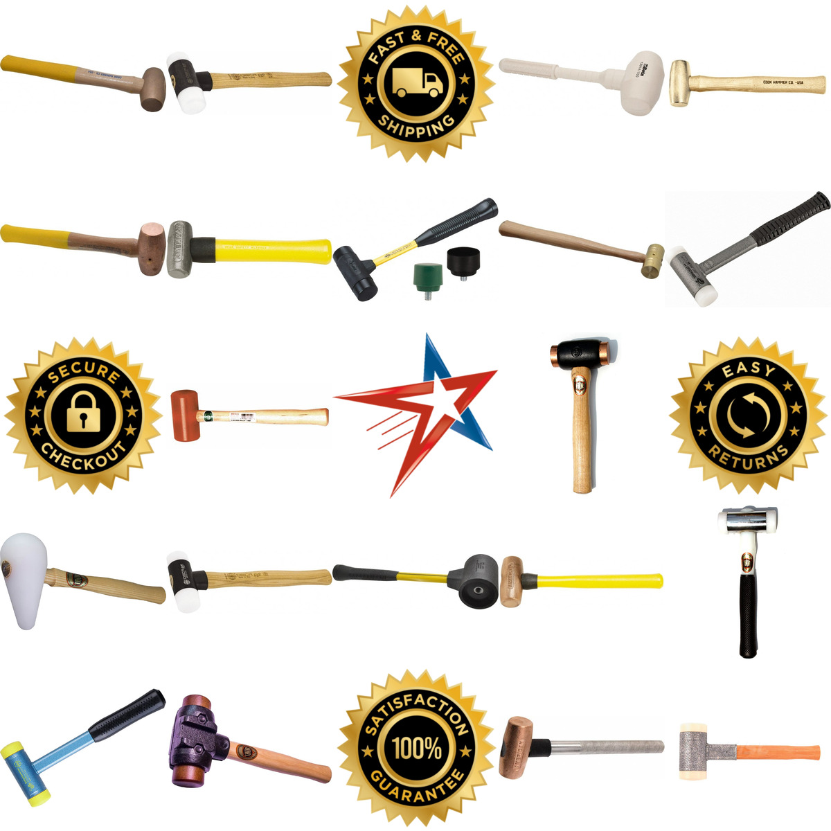 A selection of Dead Blow and Non Marring Hammers products on GoVets