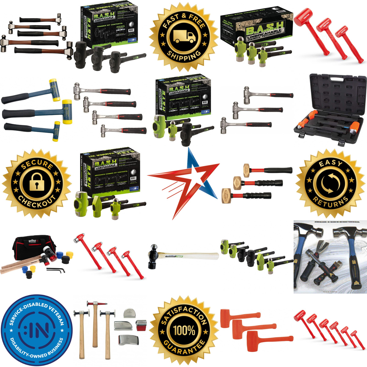 A selection of Hammer and Mallet Sets products on GoVets