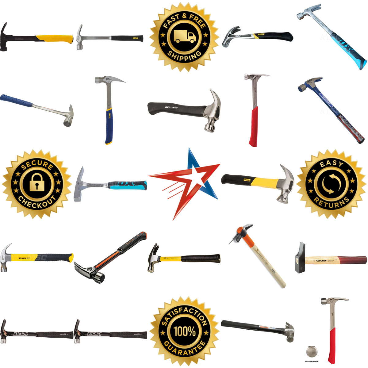 A selection of Nail and Framing Hammers products on GoVets