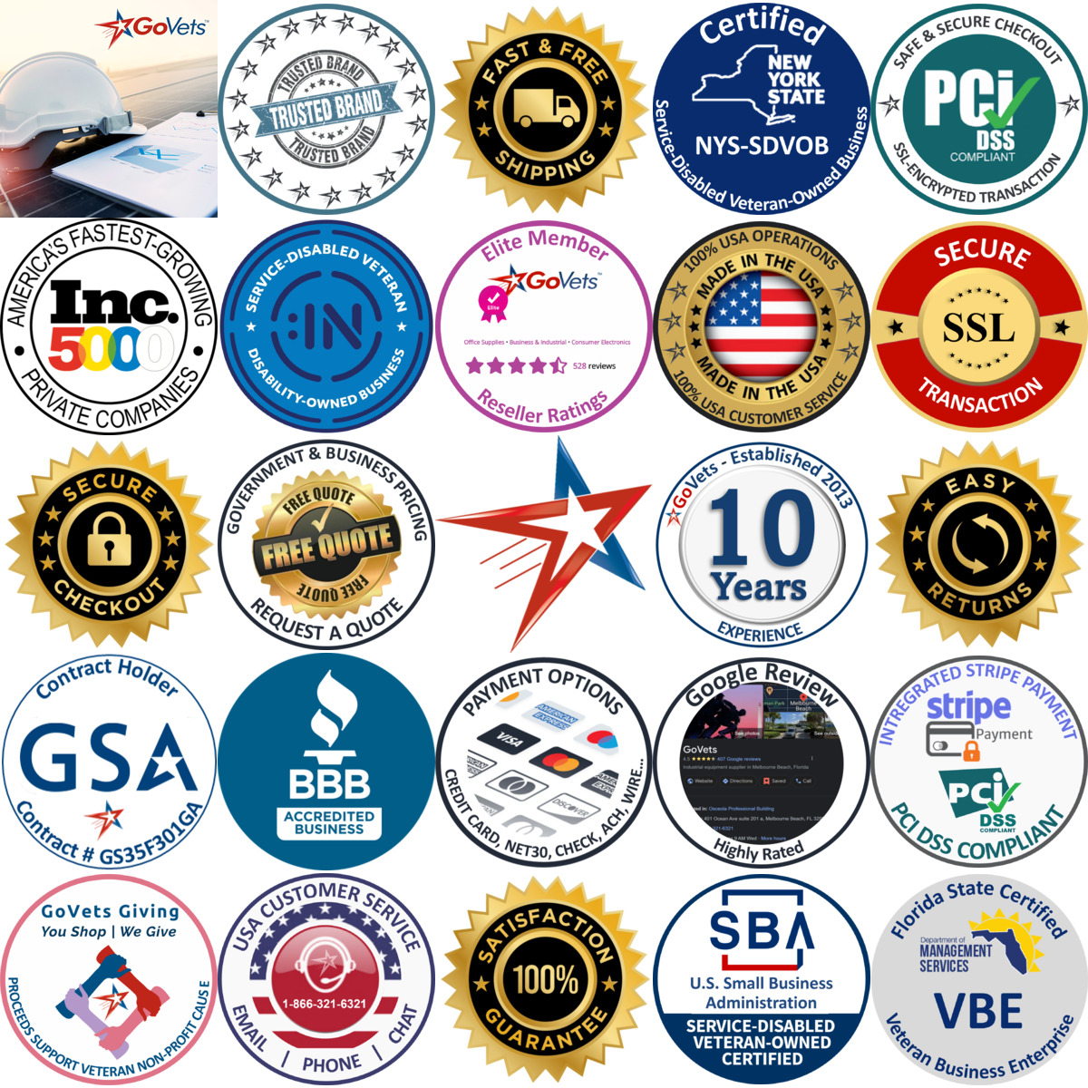 A selection of Value Collection products on GoVets