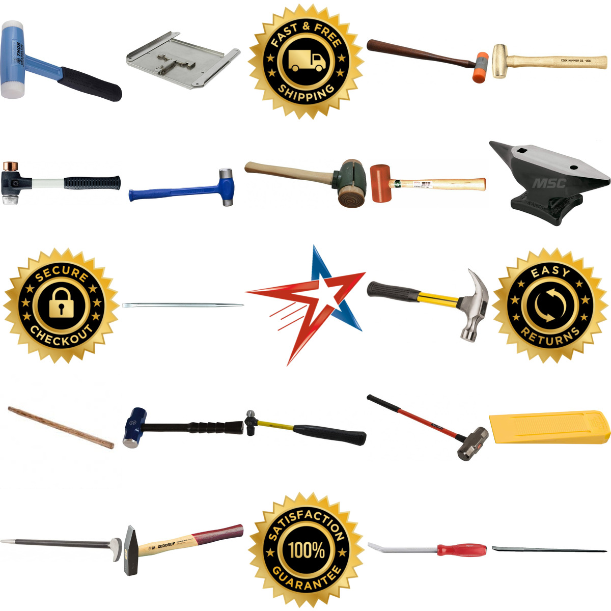 A selection of Hammers Striking and Demolition Tools products on GoVets