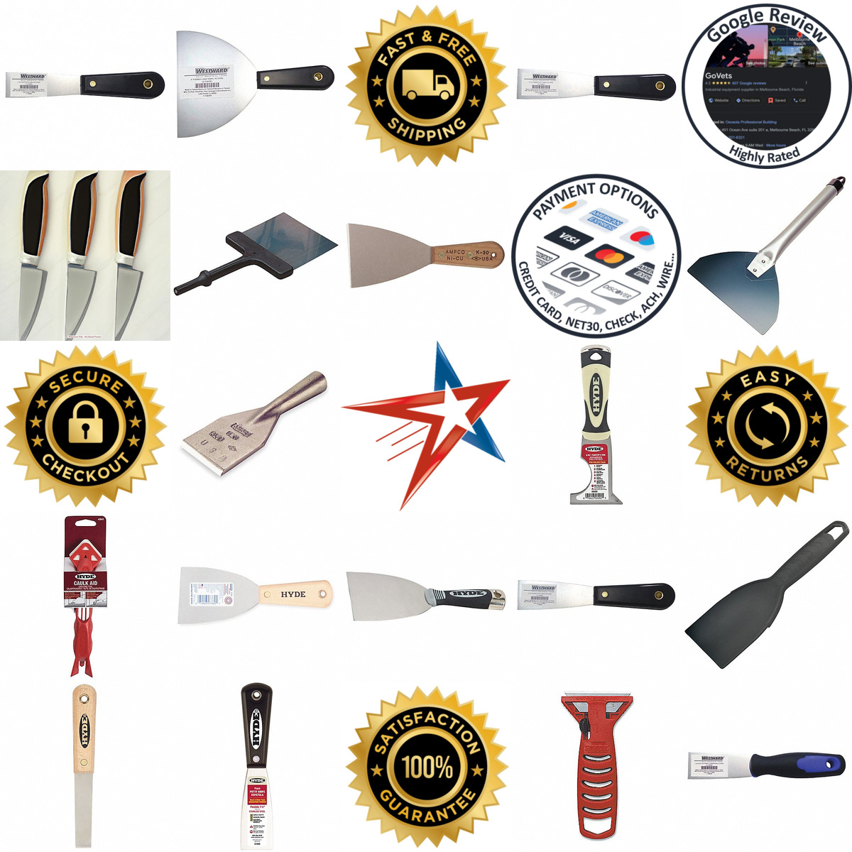 A selection of Putty Joint Knives Spatulas Scrapers products on GoVets