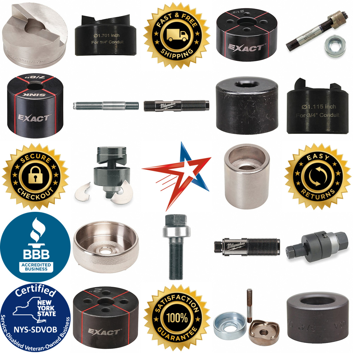 A selection of Ratchet Driven Knockout Components products on GoVets