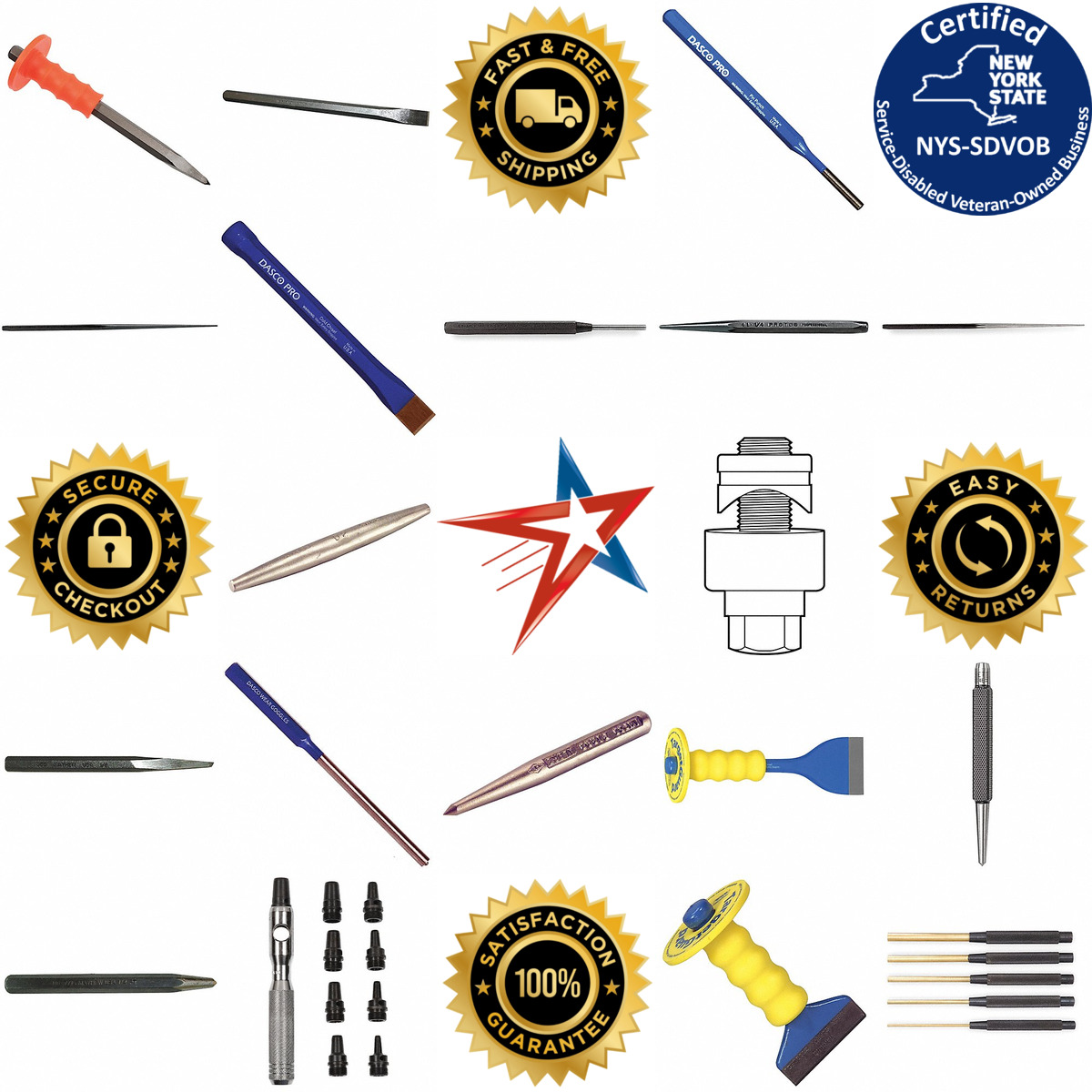 A selection of Hand Punches and Chisels products on GoVets